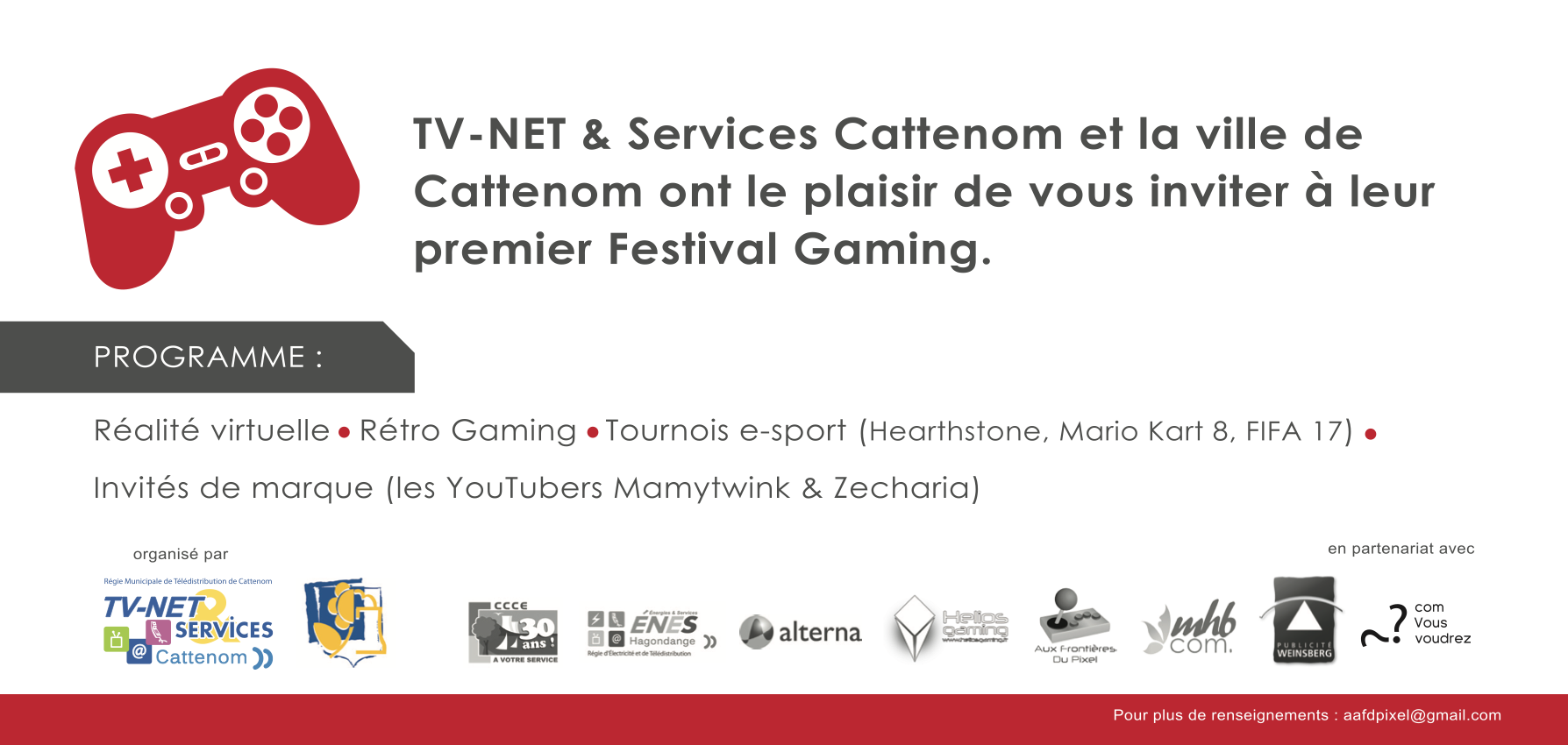 Invitation Festival Gaming Cattenom - 2